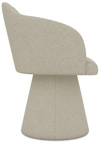 Sedia da pranzo beige in imbottito Kanoa – Makamii