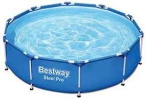 PISCINA STEEL PRO TONDA TELAIO PORTANTE CM.305X76H. SENZA FILTRO peso kg.19,6 lt.4.678 (art.56677) BESTWAY