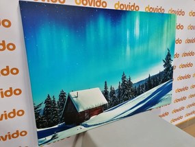 Quadro su tela – Paesaggio invernale fiabesco