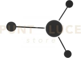 Plafoniera led etere nera 12w 1620lm cct 3000k 4000k 6500k 53x46cm ...