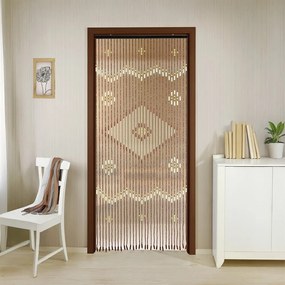 Tenda di colore naturale in bambù per porte 90x200 cm Rhombus – Maximex