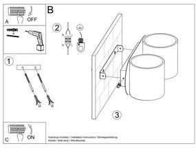 Applique ORBIS 2xG9/40W/230V