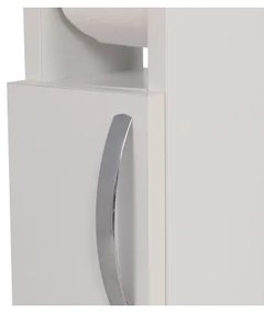 Mobiletto con porta carta igienica STAR 65x15 cm bianco