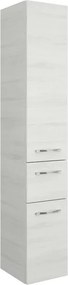 Colonna per mobile bagno image PELIPAL 1 cassetto 2 ante P 35 x L 30 x H 168 cm bianco
