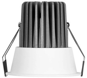 Faro da Incasso 18W Foro Ø90mm Bianco IP40 CCT BRIDGELUX LED 3 Parabole Colore Bianco Variabile CCT