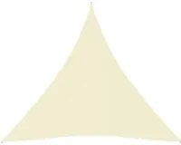 Parasole a Vela Oxford Triangolare 4,5x4,5x4,5 m Crema 135233