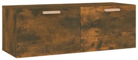 Mobile a parete rovere fumo 100x36,5x35 cm in legno multistrato