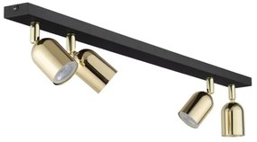 Faretto TOP 4xGU10/10W/230V nero/oro