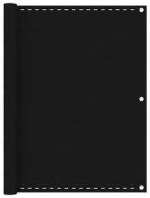 Paravento Da Balcone Nero 120x400 Cm İn Hdpe /