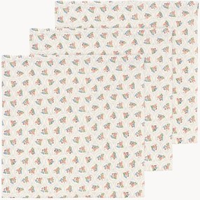 Set di 3 panni in mussola di cotone organico Verona Blues