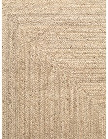 Tappeto colore naturale chiaro in iuta reversibile e tessuto a mano 80x150 cm Sharmila Natural White – Hanse Home