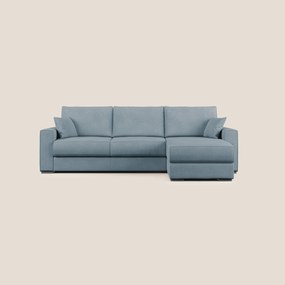 Dream Divano letto angolare in microfibra effetto pelle smacchiabile T15 carta da zucchero