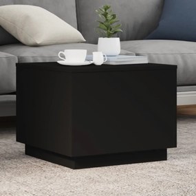 Tavolino Da Salotto Con Luci Led Nero 50x50x40 Cm /