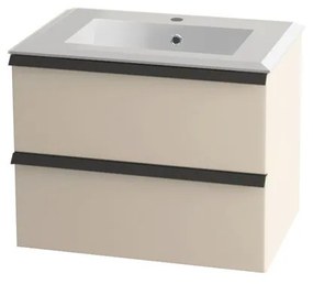 Mobile sottolavabo e lavabo Rodi per vasca centrale cotone L 70 x H 57 x P 46 cm