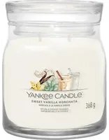 Sweet Vanilla Horchata, candela giara media Yankee Candle