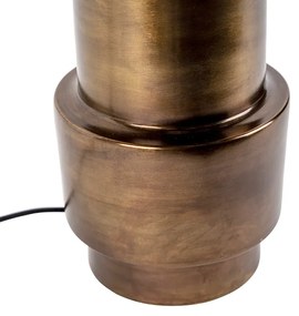 Lampada da tavolo Art Déco con paralume bianco 50 cm - Bruut