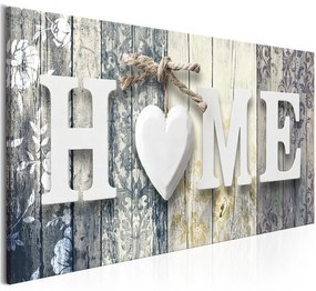 Quadro  Smell of Home (1 Part) Creamy Wide  Colore Grigio, Dimensioni e Misure 100x45