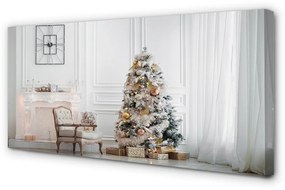 Quadro su tela Decorazioni dell'albero di Natale 100x50 cm