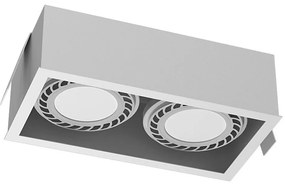 Brosline 3275 - Faretto da incasso CAGE 2xGU10/18W/230V bianco