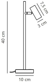 Nordlux - Lampada da tavolo LED dimmerabile OMARI LED/3,2W/230V nero