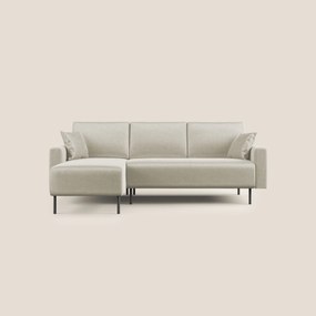 Arthur divano moderno angolare in velluto morbido impermeabile T01