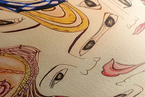 Quadro su tela – Madre in versione astratta