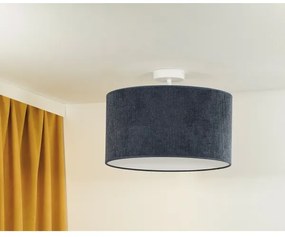 Duolla - Lampadario a plafone CORDUROY 1xE27/15W/230V diametro 40 cm blu scuro