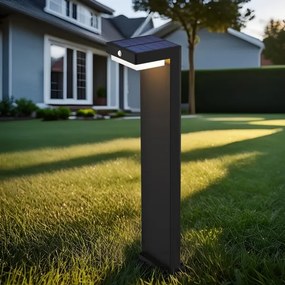 Solight WO7202 - Lampada solare LED con sensore PALERMO LED/5W/2000mAh IP54 nero