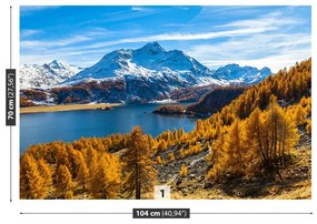 Carta da parati Lago Alpi 104x70 cm