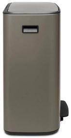 Bidone in acciaio grigio per raccolta differenziata 60 l Bo - Brabantia