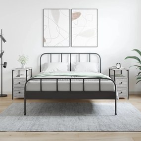 Comodini 2 Pz Grigio Sonoma 30x60x60 Cm İn Legno Multistrato /