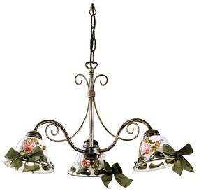 Ferroluce Classic  Napoli 3-light chandelier C364-3