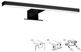 Top Lampada GILA C - Illuminazione a LED per specchi da bagno LED/5W/230V IP44