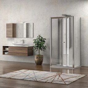 Box doccia 3 lati 80x80x80 apertura a libro | KM4000S - KAMALU