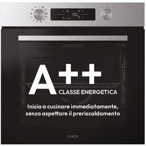 CA6 N3B1HTX Forno 78 l a++ Nero Acciaio Inossidabile - Candy