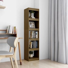 Libreria/divisorio marrone miele 40x30x167,5cm massello di pino