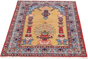 Isfahan Tappeto 110 x 160 (Iran) Annodato A Mano