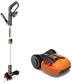 Robot tagliaerba WORX Landroid S400, incluso tagliabordi larghezza di taglio 18 cm