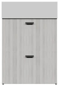 Mobile da bagno sotto lavabo COLAVENE Nobu beige opaco L 59 x H 71 x P 49 cm 2 ante, lavabo non incluso