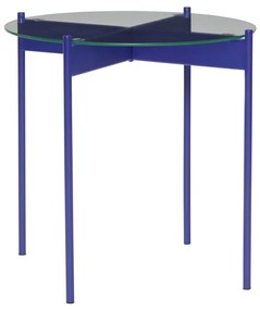 Tavolino rotondo con piano in vetro ø 45 cm Beam - Hübsch