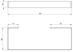 Deante ADM_A611 - Porta asciugamani da parete MOKKO 30 cm, bianco