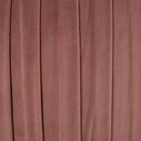 Puff Tessuto Sintetico Rosa Legno 43 x 43 x 42 cm