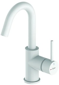 Rubinetto per lavabo TAYRONA bianco verniciato opaco HUBER H 26.4 cm