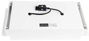 Set di 6 faretti da incasso bianchi orientabili AR111 senza bordi 2 luci - Oneon