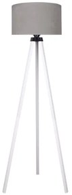 Brilagi - Lampada con piedistallo VELVET 1xE27/60W/230V bianco/grigio