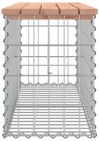 Panca giardino design gabbione 103x31,5x42 cm massello douglas