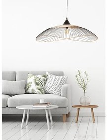 Lampadario Moderno Kasteli nero rattan E27 SEYNAVE