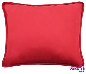 vidaXL Set Piumone Invernale 3 pz in Tessuto Borgogna 240x220/60x70 cm