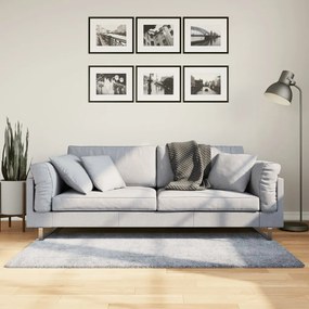 Tappeto Shaggy Pamplona A Pelo Lungo Moderno Blu 80x150 Cm /
