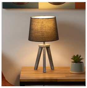 Atmosphera - Lampada da tavolo MINI 1xE14/25W/230V pino/grigio